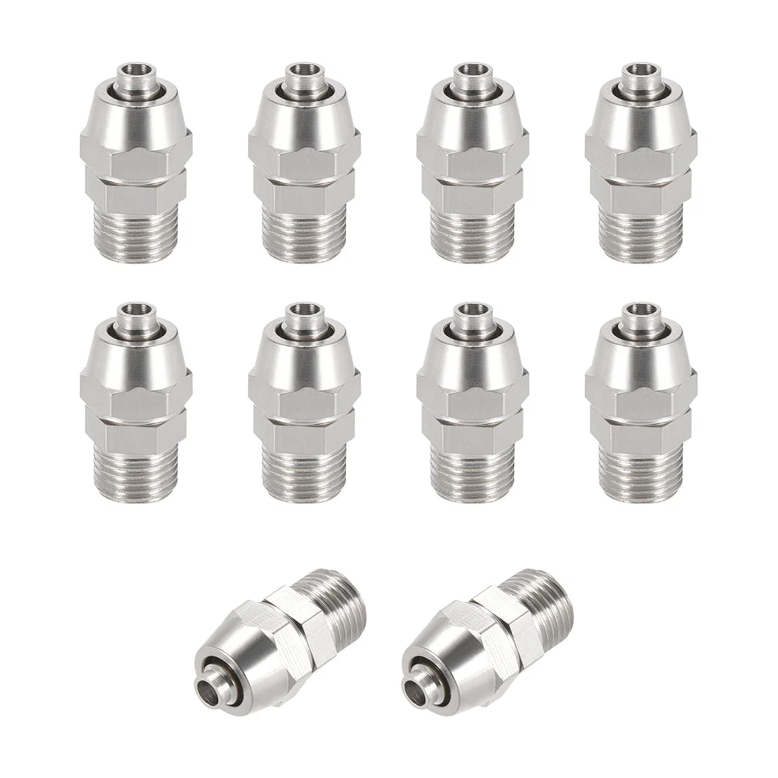 Reusable Fitting, 1/8" G Male x 13/64" Hose ID Quick Coupler Air Hose Plug 10pcs