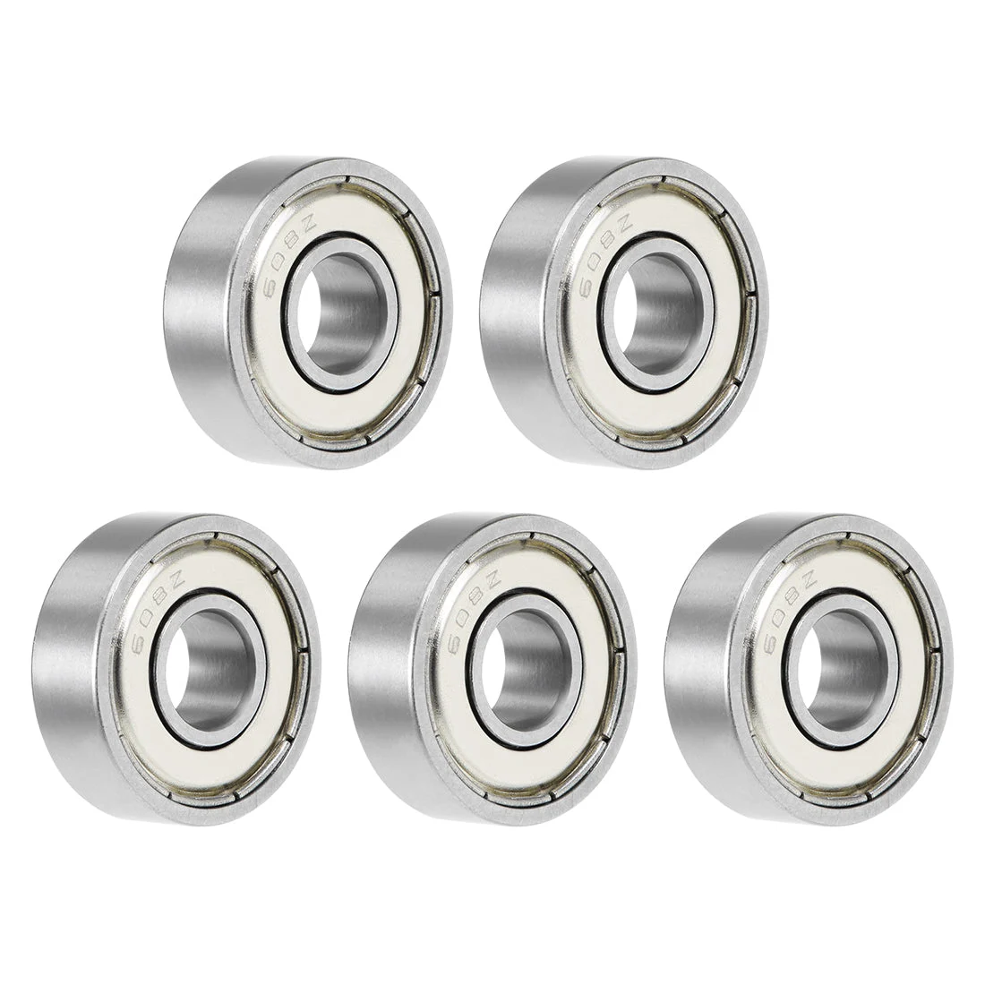 608ZZ Deep Groove Ball Bearing 8x22x7mm Double Shielded Chrome Bearings 5pcs