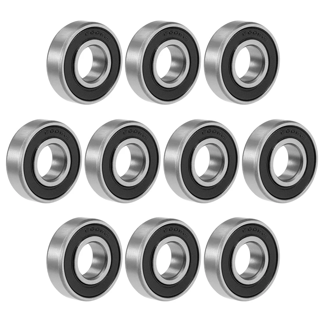 6001-2RS Deep Groove Ball Bearing 12x28x8mm Double Sealed GCr15 Bearings 10pcs