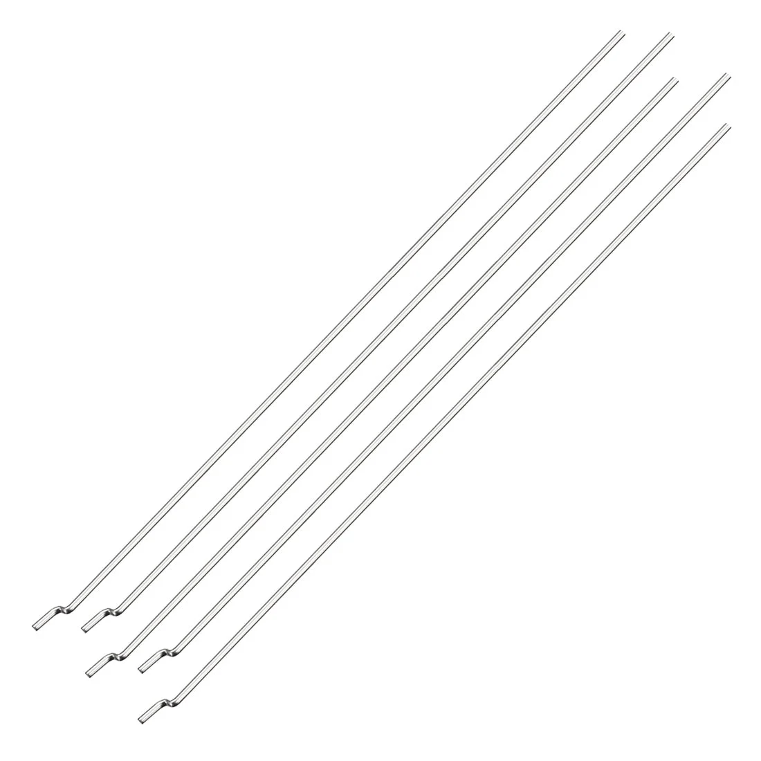 1.8 x L300 mm Pushrod Connector Stainless Steel Rod Linkage,Z Shape,5pcs