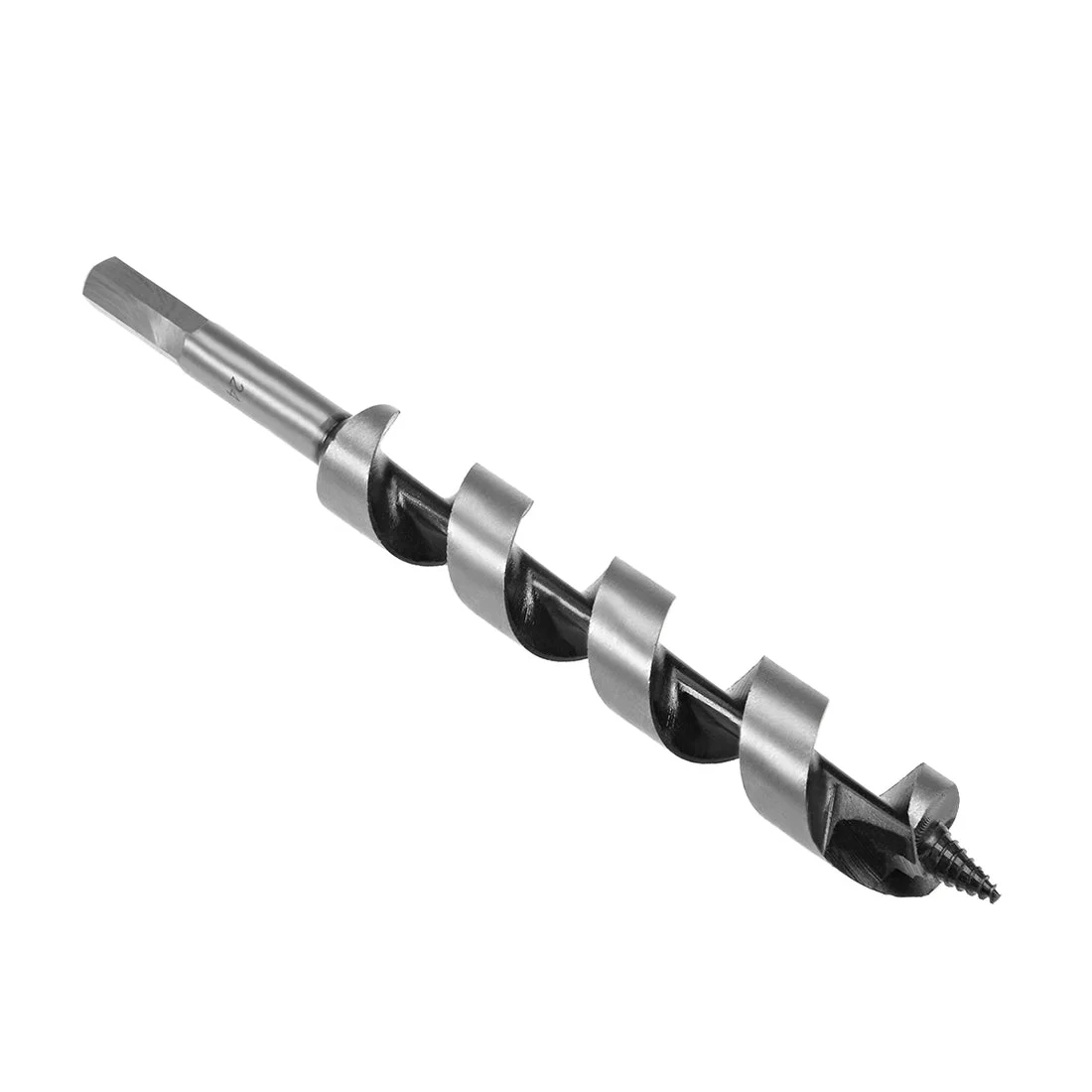 Uxcell Auger Drill Bit Wood Hex Shank 24mm Cutting Dia High Carbon Steel for Electric Bench Drill Woodworking Carpentry