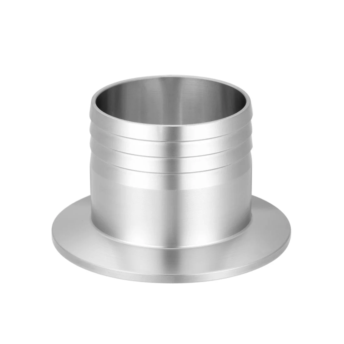 304 Stainless Steel KF50 Flange to 50mm Rubber Hose Barb Adapter for Vacuum
