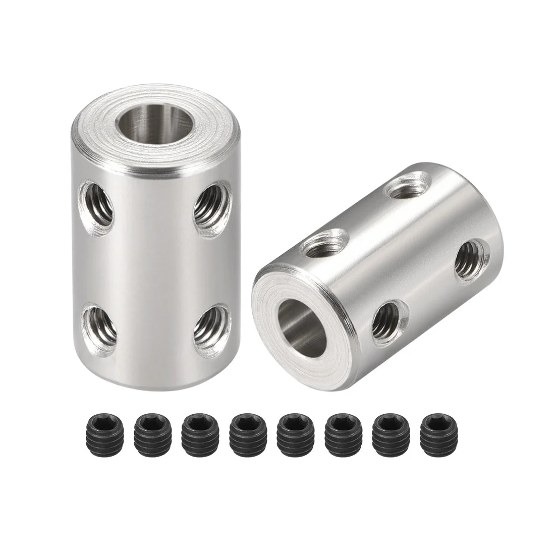 2 x Shaft Coupling 6mm to 6mm L22xD14 Robot Motor Wheel Rigid Coupler Connector