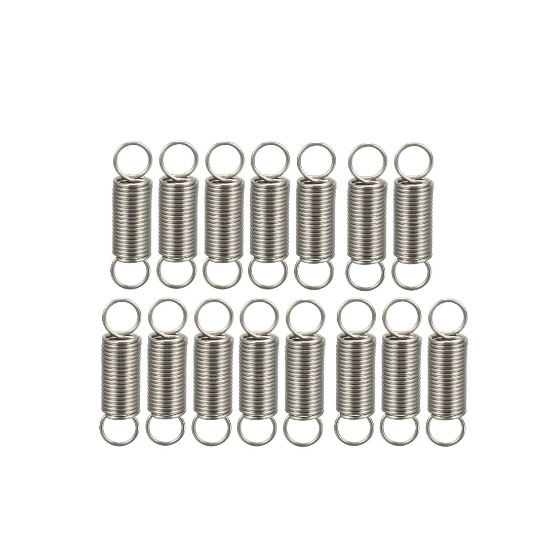 Extended Tension Spring Wire Diameter 0.016", OD 0.16", Free Length 0.59" 15pcs