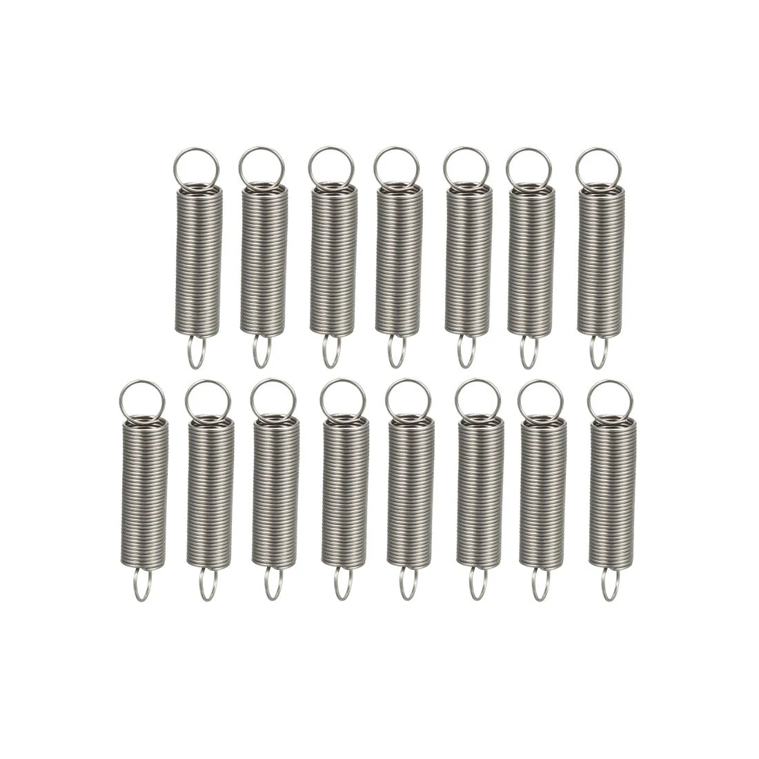 Extended Tension Spring Wire Diameter 0.016", OD 0.2", Free Length 0.98" 15pcs