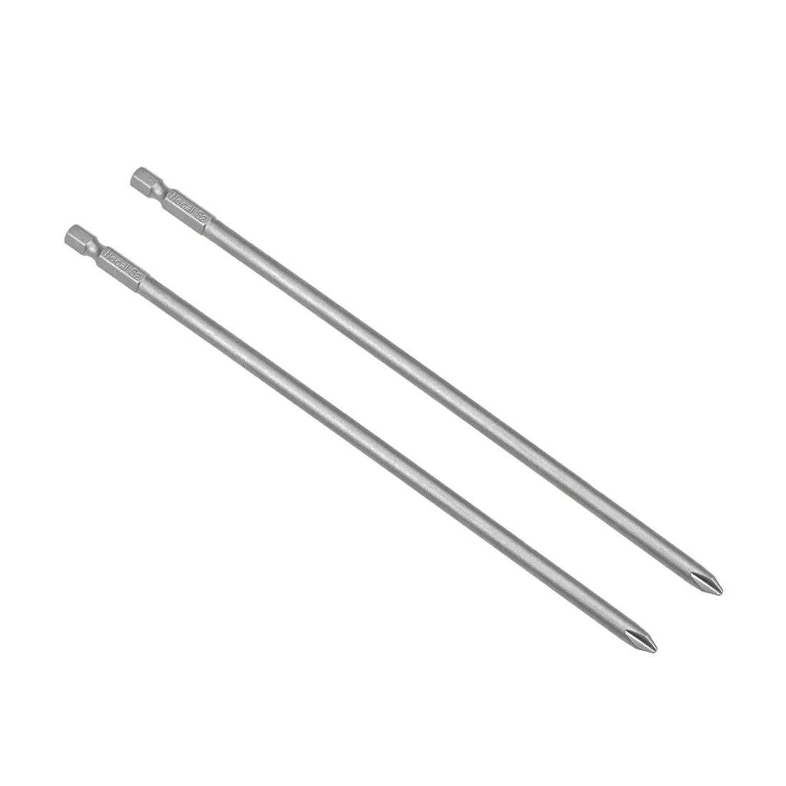 2Pcs 1/4-Inch Hex Shank 200mm Length Phillips 6PH2 Magnetic Screw Driver S2 Screwdriver Bits