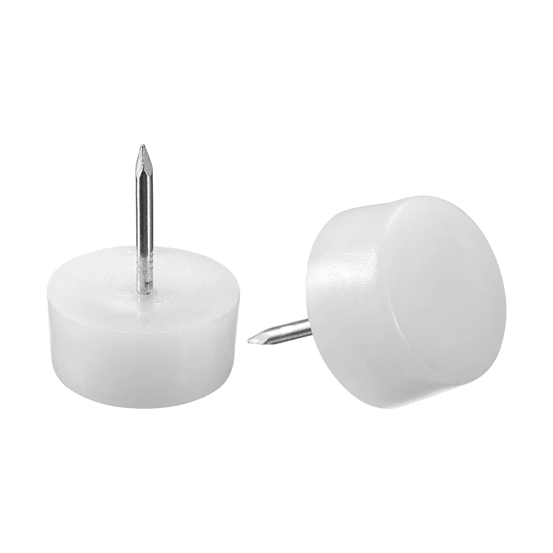 Furniture Feet Nail Chair Table Leg Protector Pad 20mm Dia Plastic 40pcs