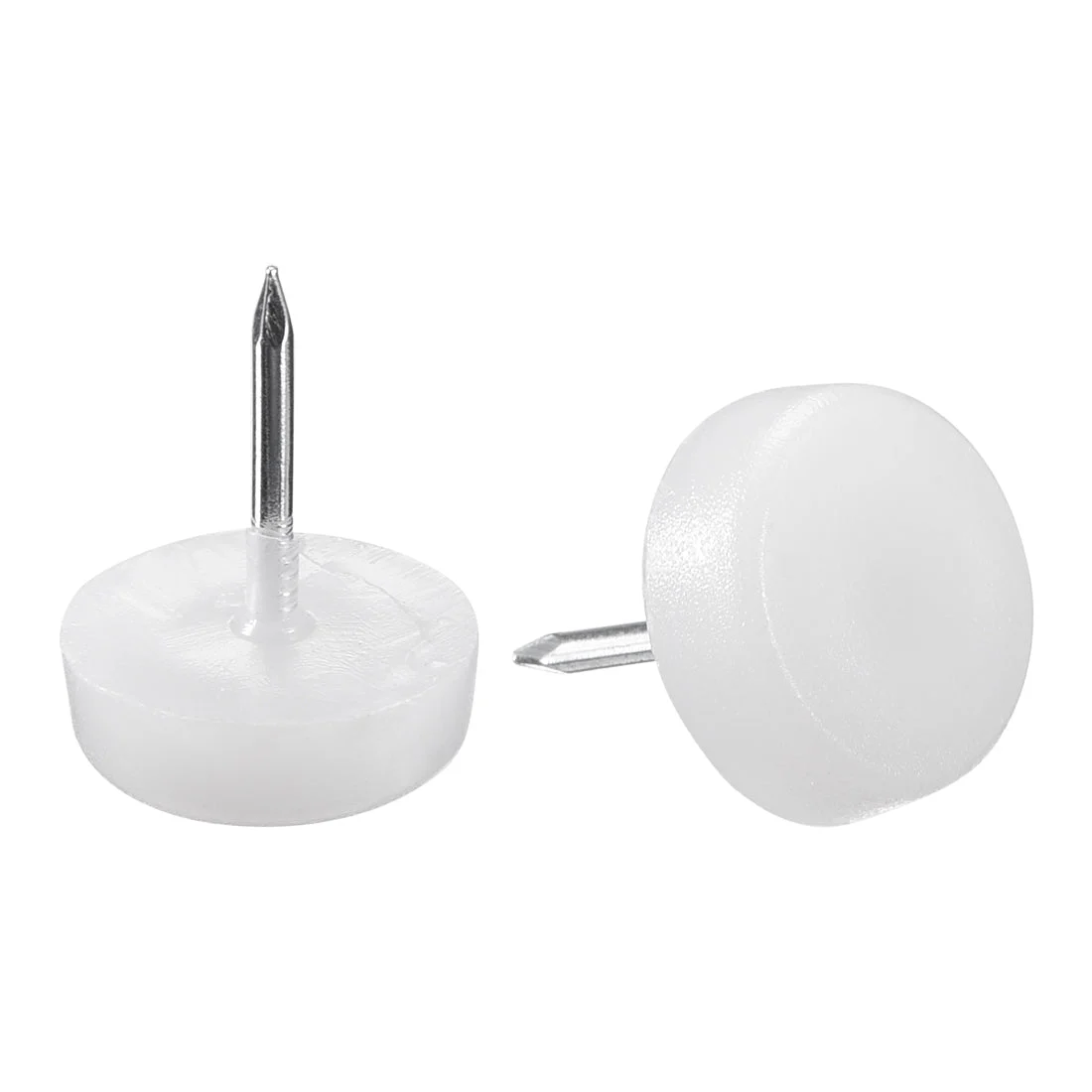 Furniture Feet Nail, Chair Table Leg Protector Pad 16mm Dia White 80pcs