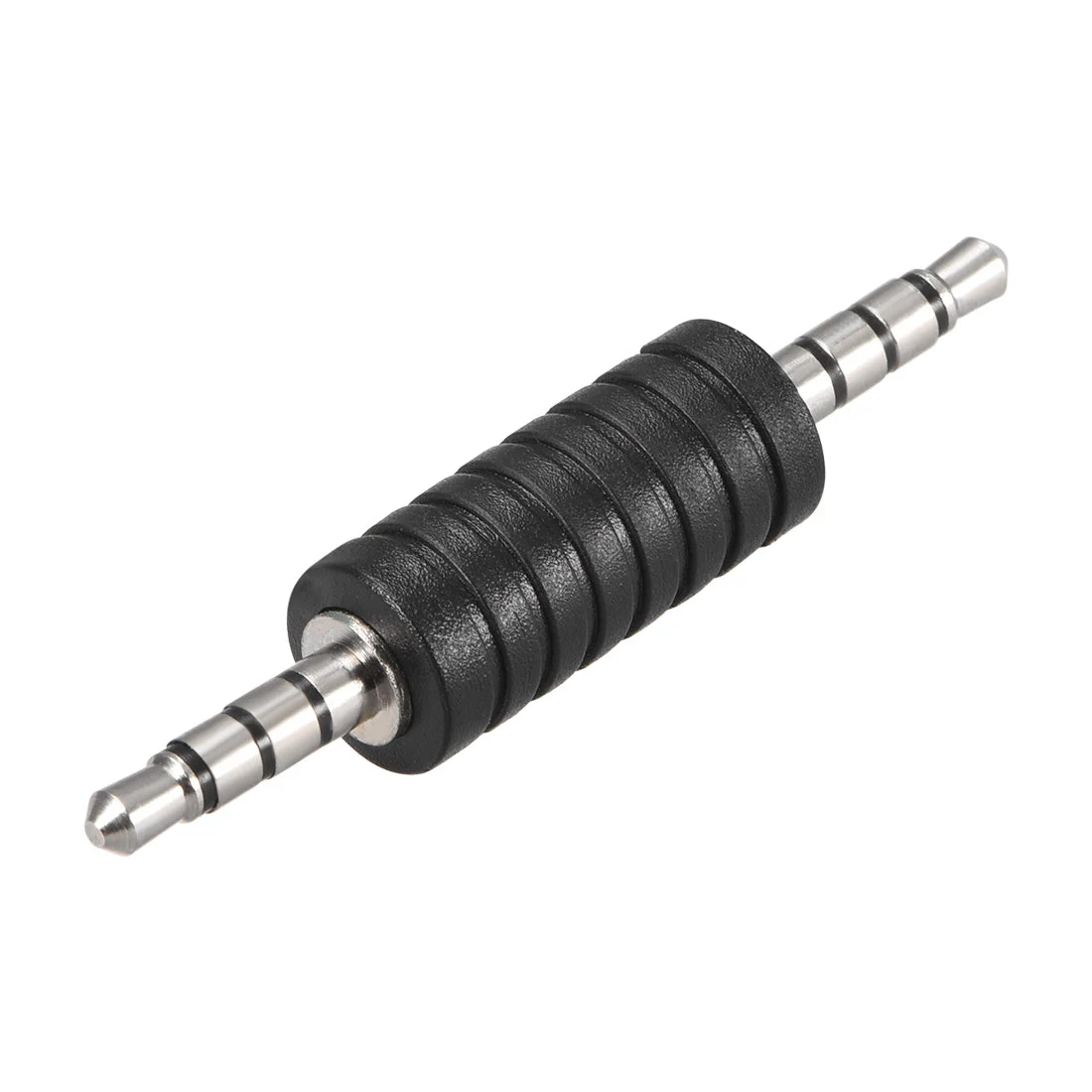 3.5mm 4 Pole Male to Male Connector Stereo Audio Video Power Adapter Nickel Plated