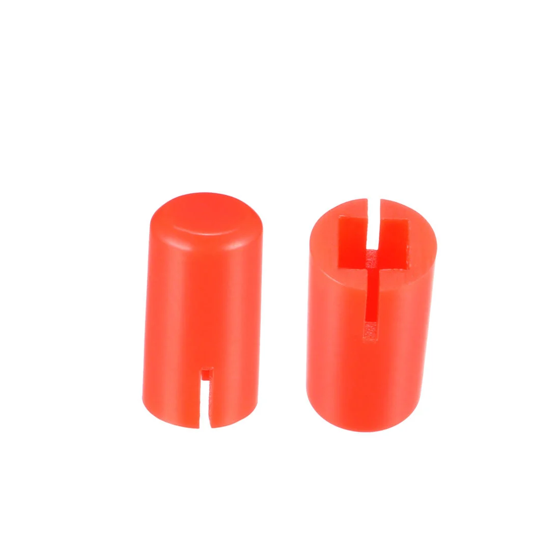 Uxcell 50Pcs Plastic 5x9mm Pushbutton Tactile Switch Caps Cover Keycaps Red for 6x6x7.3mm Tact Switch