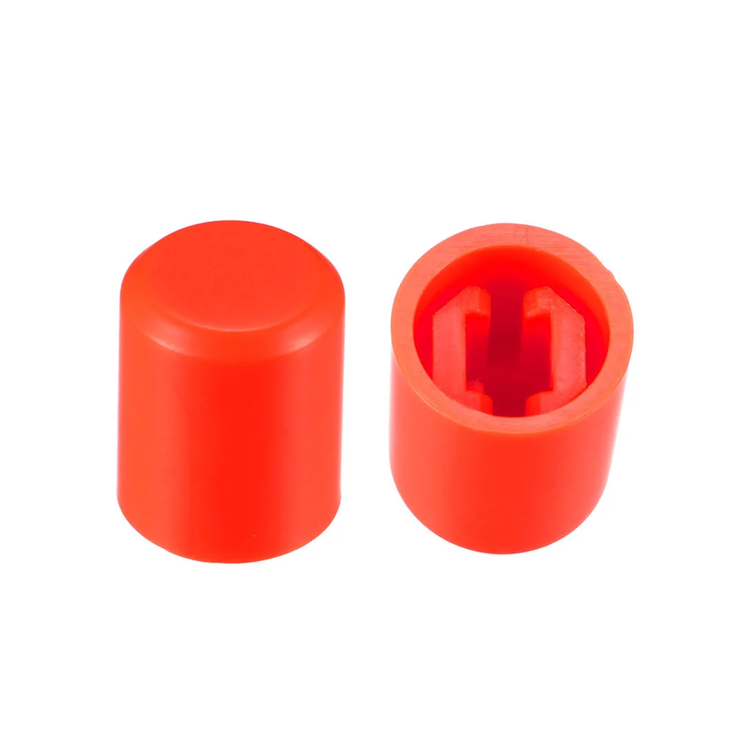 Uxcell 20Pcs 3.1mm Hole Dia Plastic Push Button Tactile Switch Caps Cover Keycaps Protector Red for 6x6 Micro Switch