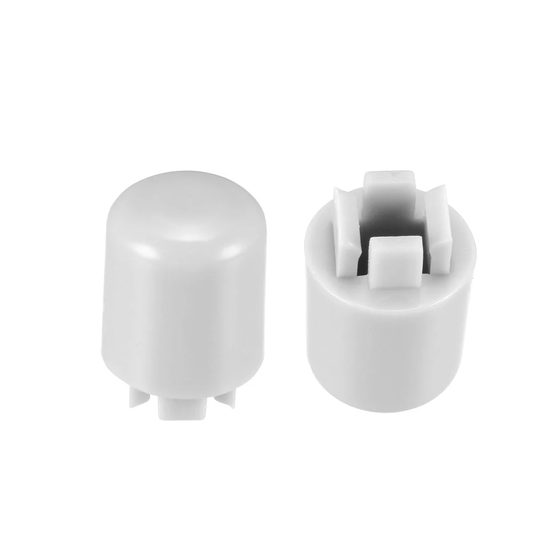 Uxcell 20Pcs Plastic Pushbutton Tactile Switch Caps Cover Keycaps Grey for 12x12x7.3mm Tact Switch