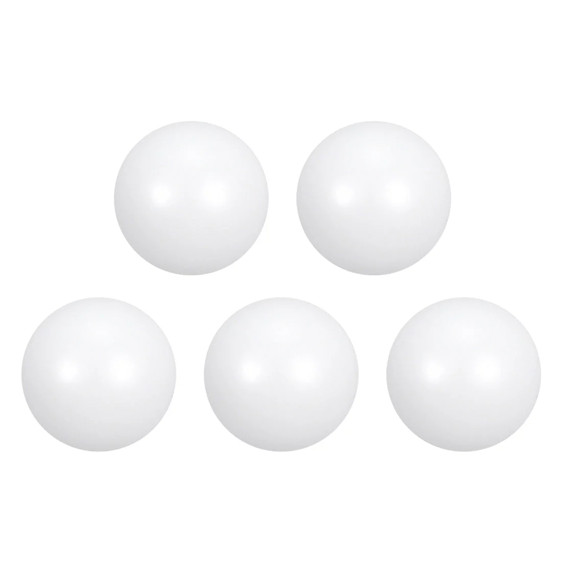 Uxcell PTFE Ball, 5mm Diameter, Ground Finish, Diaphragm Pneumatic Pump White, 5pcs