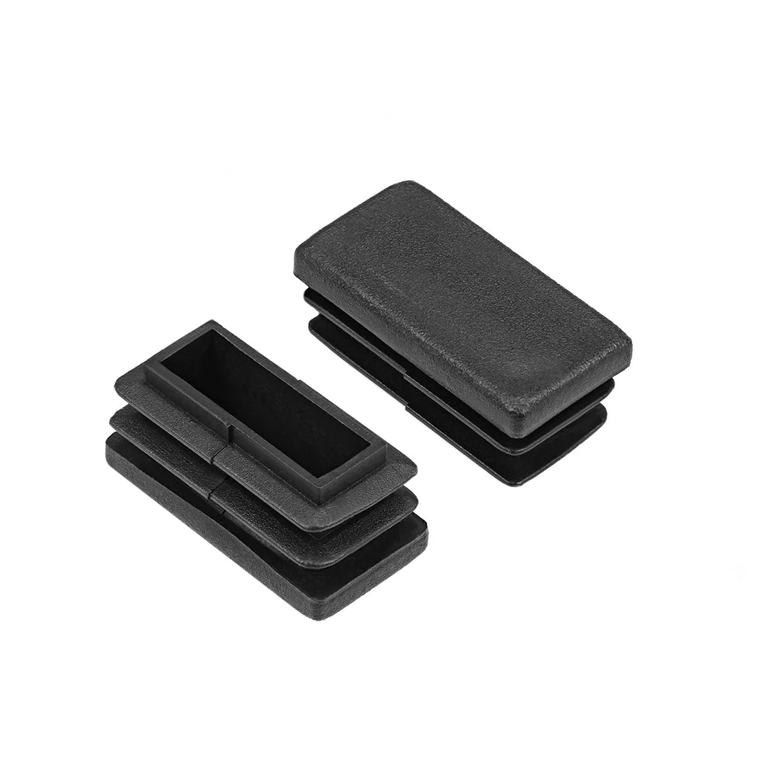 Plastic Plug End Caps 30mm x 15mm Rectangular Furniture Table Chair Legs 50Pcs
