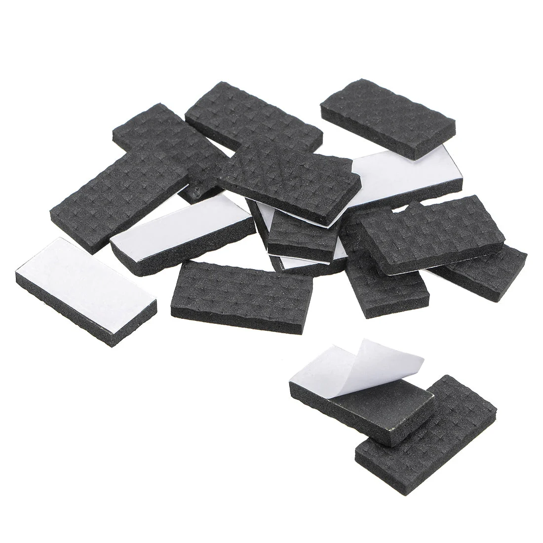 Furniture Pads Adhesive EVA Pads 30mm x 15mm Black 28Pcs