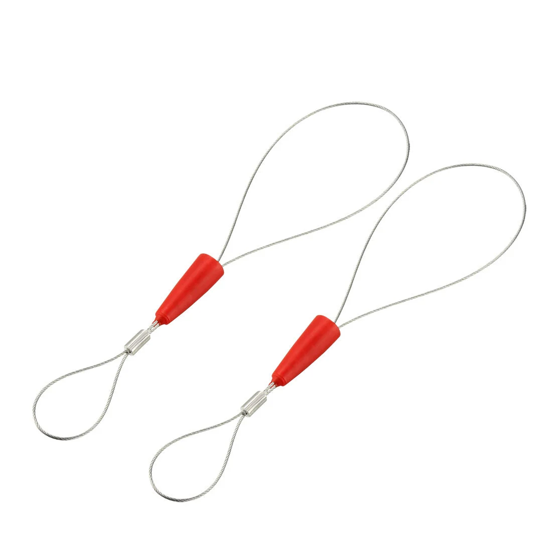Uxcell 2PCS Universal Wire Traction Fish Tape Fastener Tool Steel Rope Connector Tool