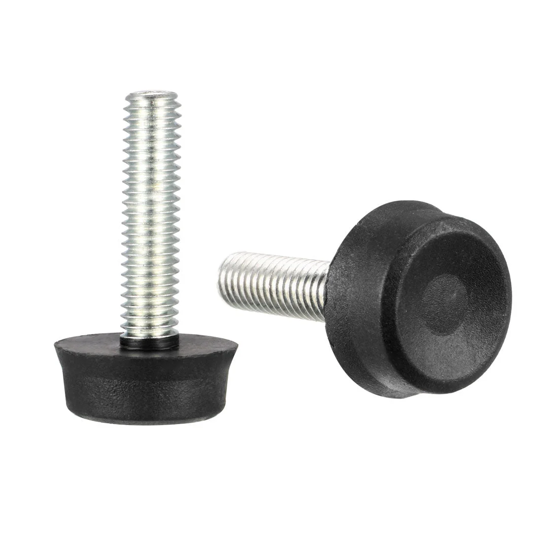 Furniture Levelers, 7mm to 21mm Adjustable Height M6 x 25mm Threaded, 8Pcs