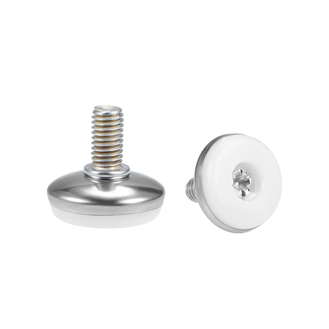 Furniture Levelers, 12mm to 17mm Adjustable Height M8 x15mm Threaded 4Pcs