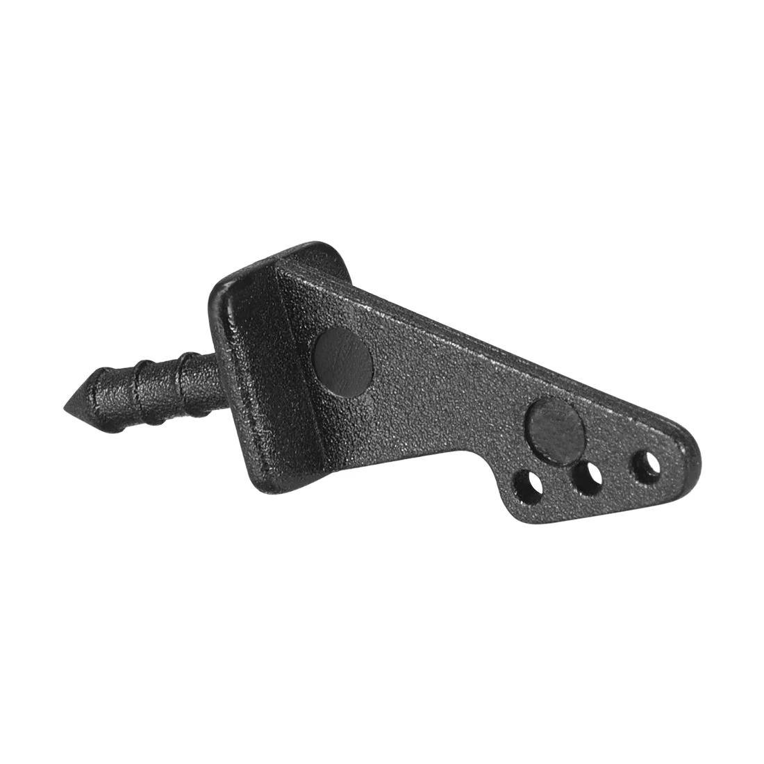 Control Horn, 13x9mm Nylon Horns with 3 Holes 0.8mm for RC Airplane Parts Black 5pcs