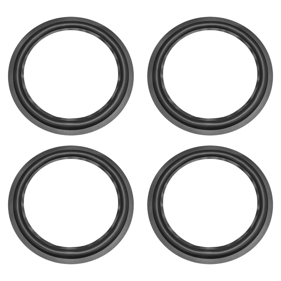 Uxcell 12" 12inch Speaker Rubber Edge Surround Rings Replacement Part for Speaker Repair or DIY 4pcs