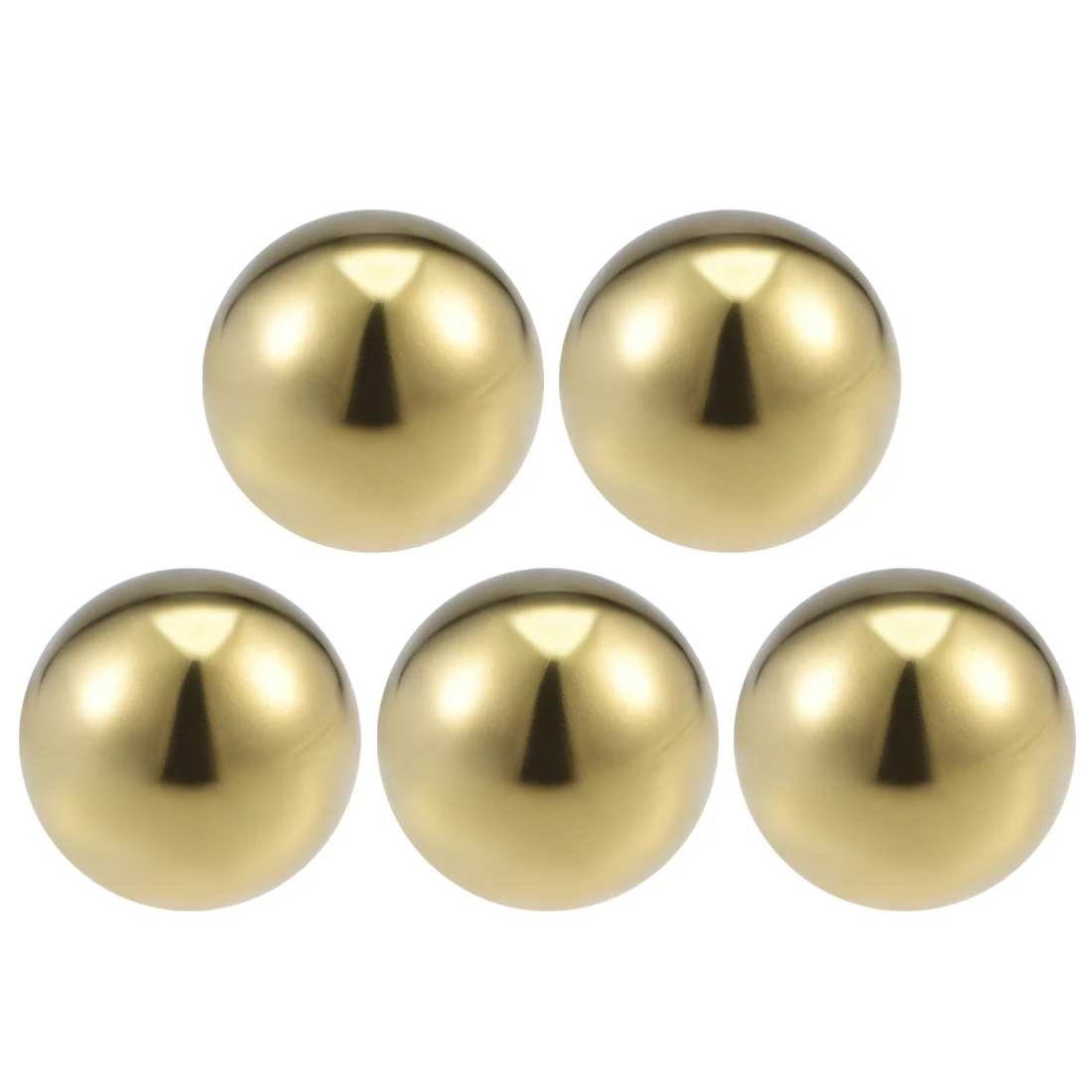 25mm 201 Stainless Steel Hollow Ball for Home Garden Decoration Gold Tone 5pcs
