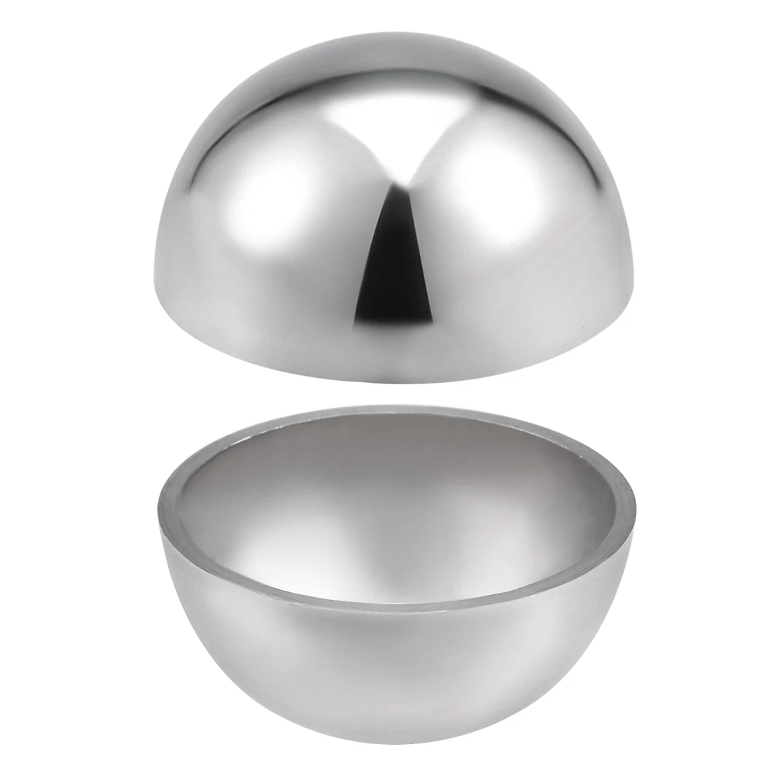 32mm(1.26") Dia. Decorative Hollow Half Cap Ball 304 Stainless Steel for Staircase Handrail Post 2pcs