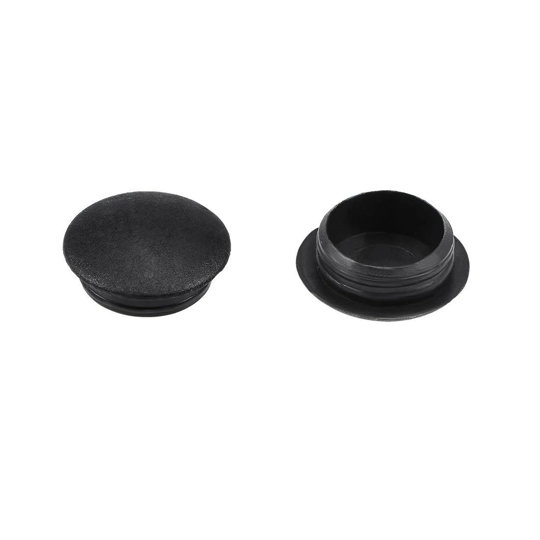 Screw Cap Cover,50Pcs 12mm Dia Black Plastic Locking Hole Plug Button Top Flush Type for Cabinet Cupboard Shelf