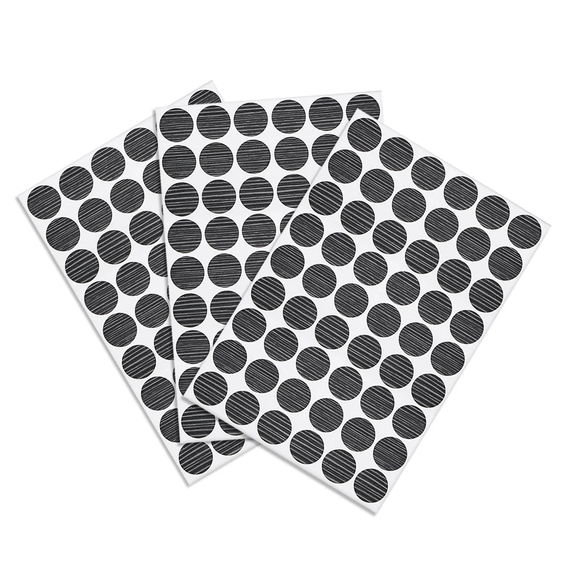 Screw Hole Covers Stickers Textured Plastic Self Adhesive Stickers for Wood Furniture Cabinet Shelve Plate 21mm Dia 162pcs in 3Sheet Black Walnut