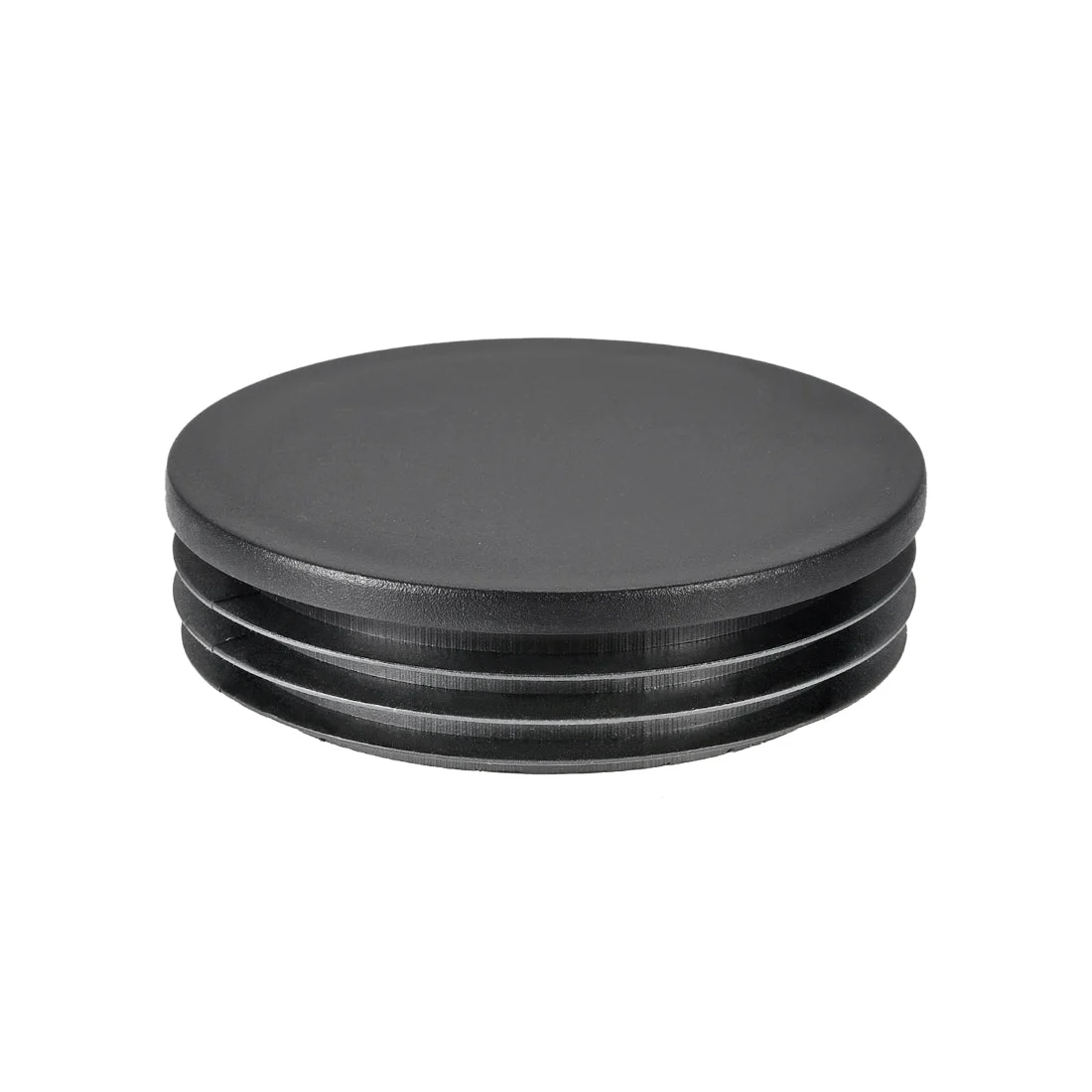 90mm Dia Plastic Tubing Plug Round Post End Caps for Handrail Stair Newel Guardrail Tube Black