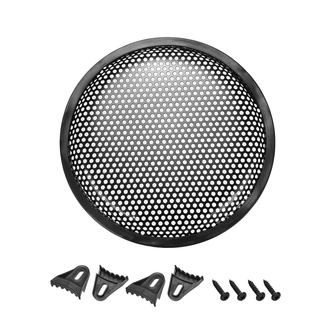 6.5" Speaker Waffle Grill Metal Mesh Audio Subwoofer Guard Protector Cover with Clips,Screws