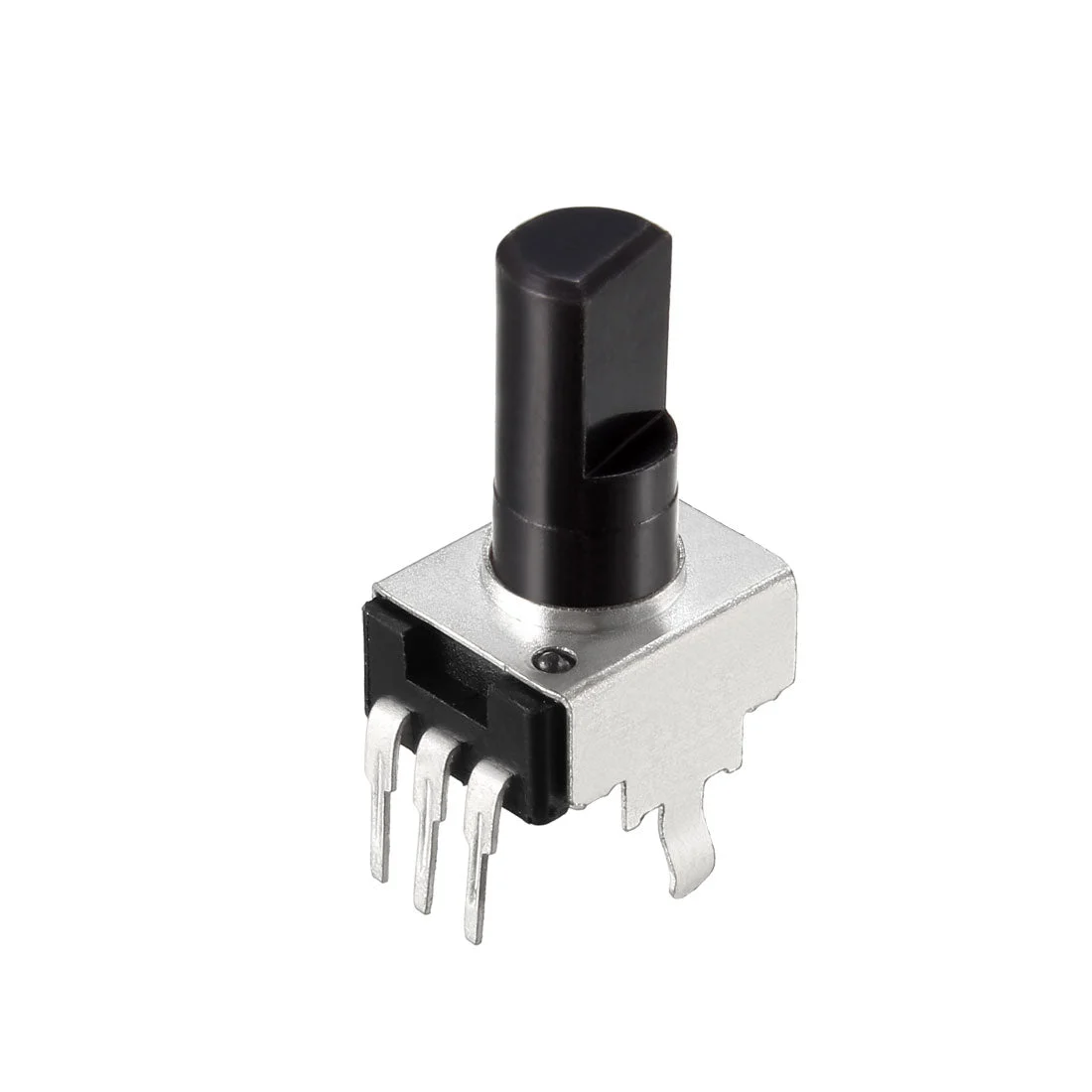 Carbon Film Potentiometer, 50K Ohm Variable Resistors Single Turn Rotary Half Shaft Design 10pcs