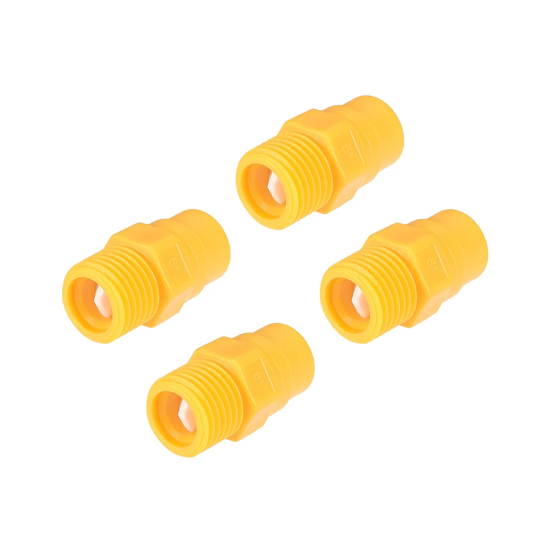 Full Cone Tip, 1/4BSPT Plastic PP Wide Angle Nozzle, 4 Pcs