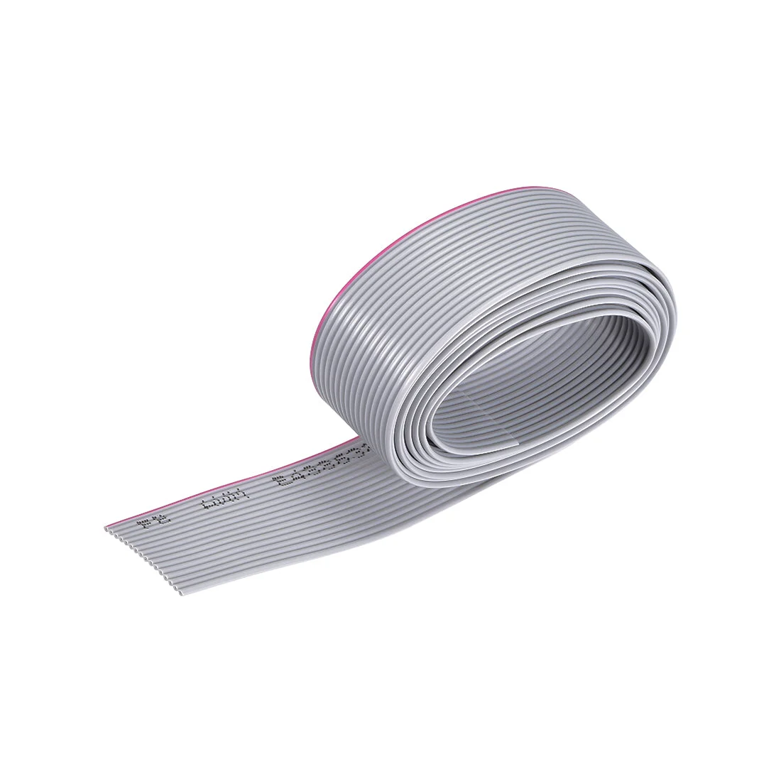 IDC Wire Flat Ribbon Cable 1m/3.3ft Length 1.27mm Pitch 16 Pins Gray