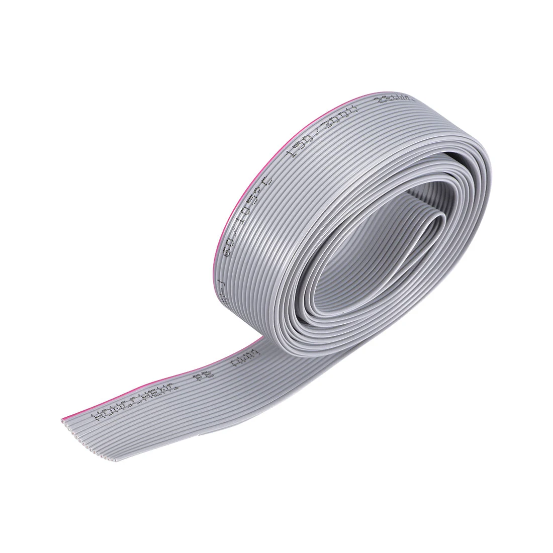 IDC Wire Flat Ribbon Cable 2m/6.6ft Length 1.27mm Pitch 16 Pins Gray
