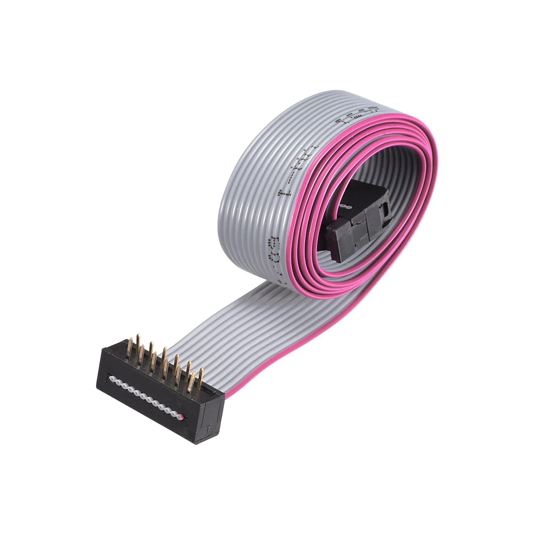 IDC Wire Flat Ribbon Cable FC/FD Connector A-type 12Pins 2.54mm Pitch 0.5m Long