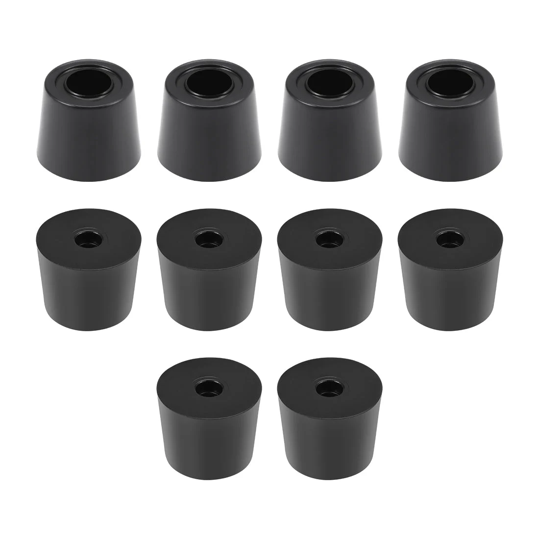 Rubber Furniture Pads, 19mm x 16mm Anti-Slip Bumpers 15mm Height 10Pcs