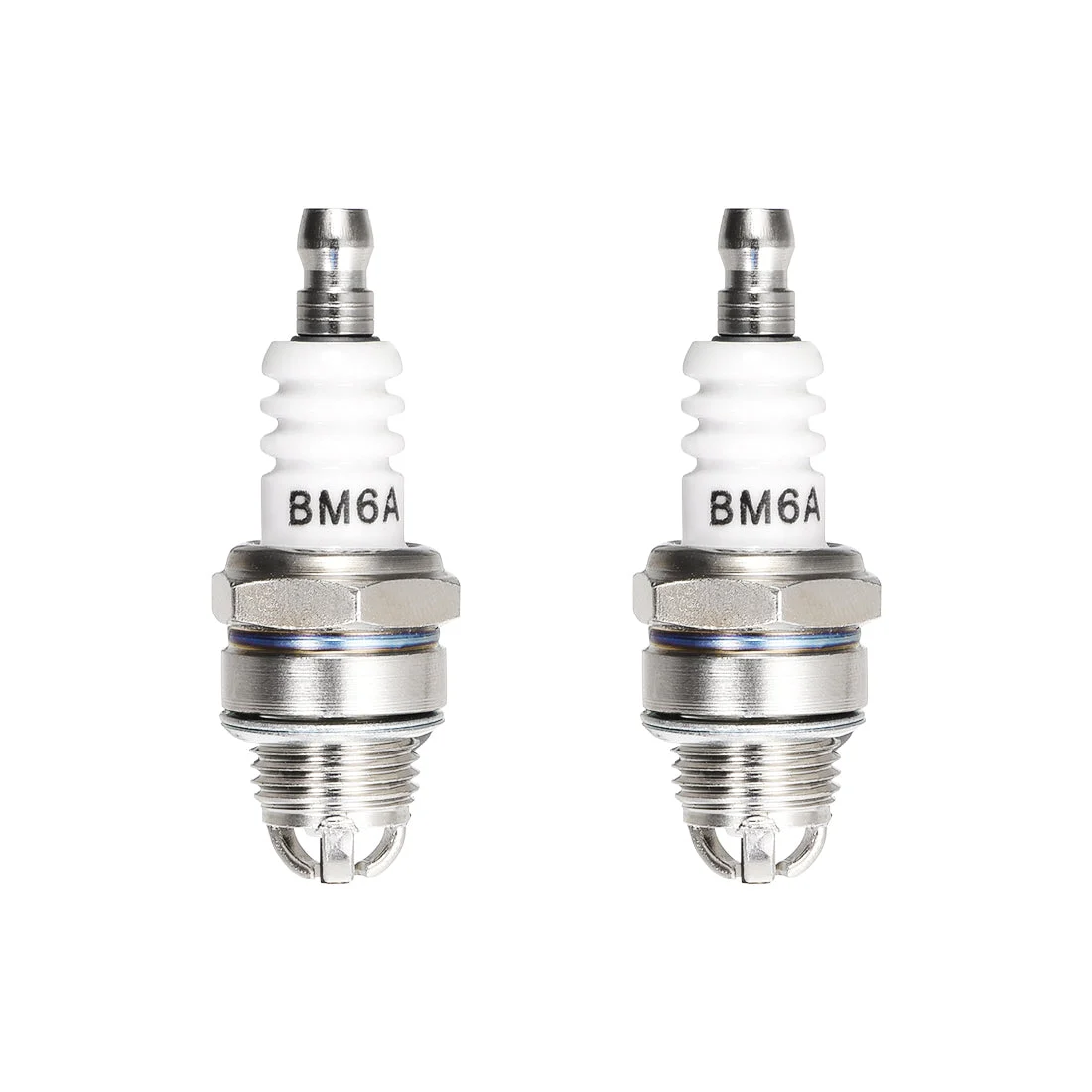 BM6A Spark Plug 3 Electrode , for M7 / L7T / CJ8 / 1560 Spark Plug Replacement , 2pcs