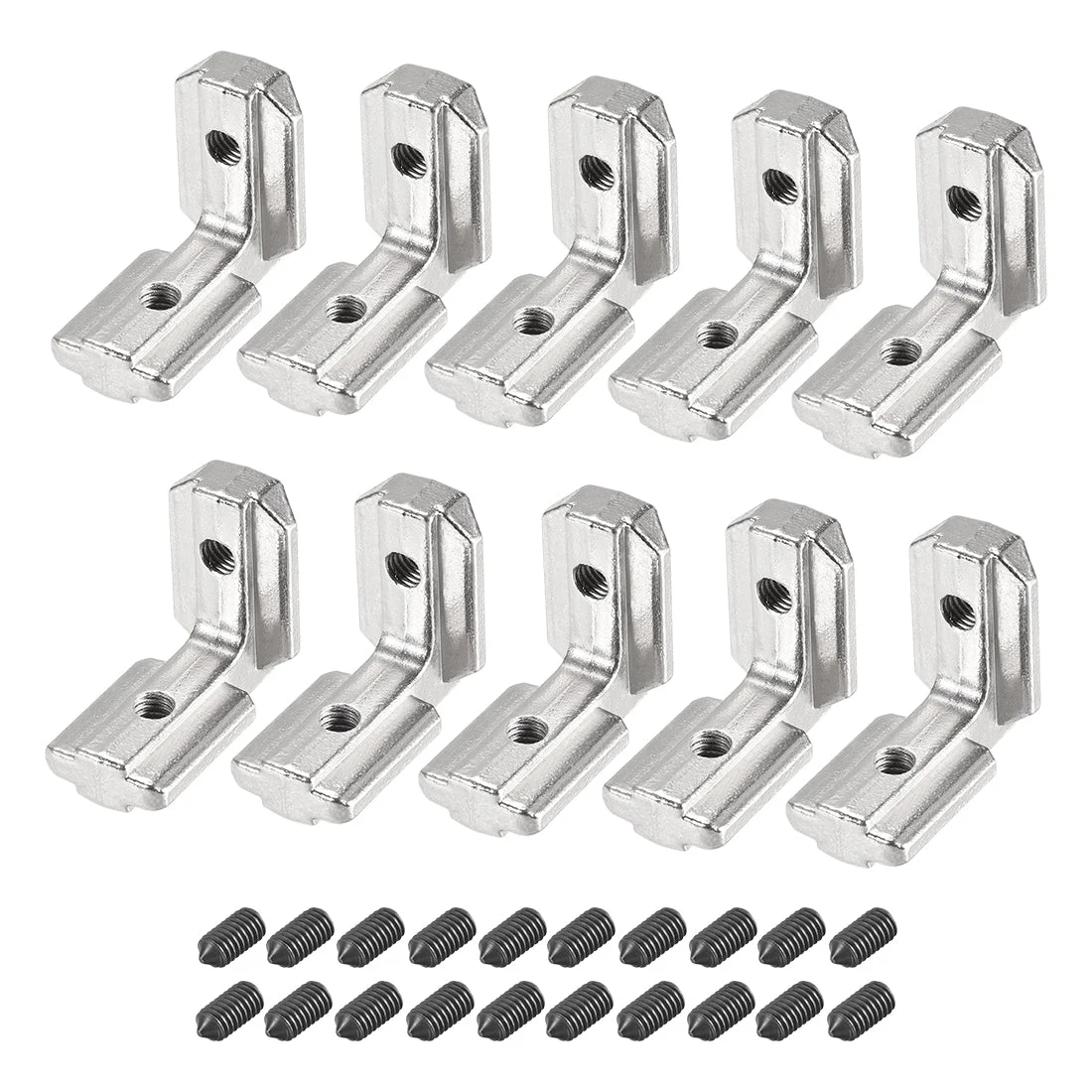 Interior Joint Bracket, Inside Corner Connector 4040 Series Slot 8mm with Screws for Aluminum Extrusion Profile, 10 Pcs