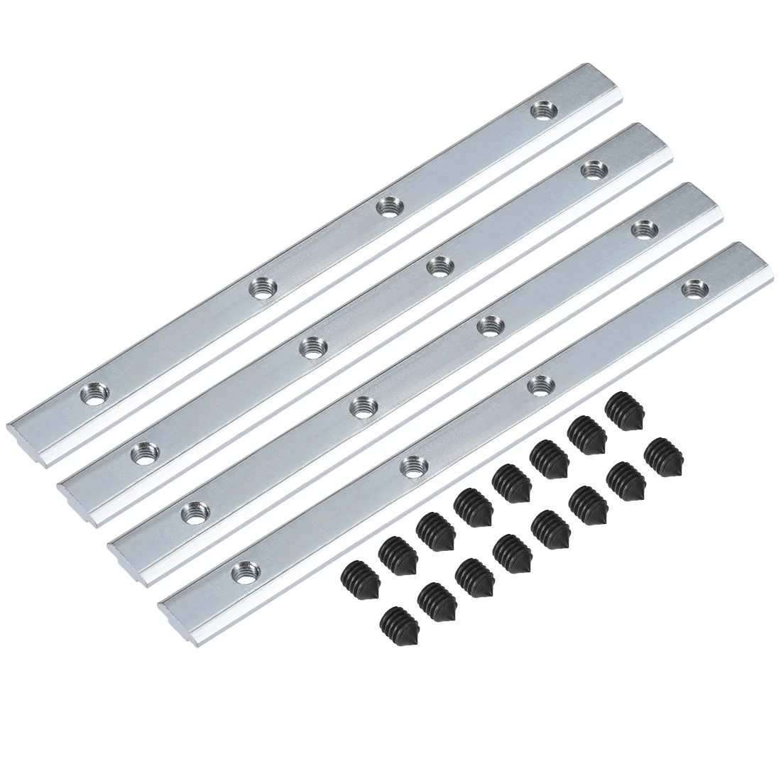 Straight Line Connector, 7 Inch Joint Bracket with Screws for 3030 Series T Slot 8mm Aluminum Extrusion Profile, 4 Pcs