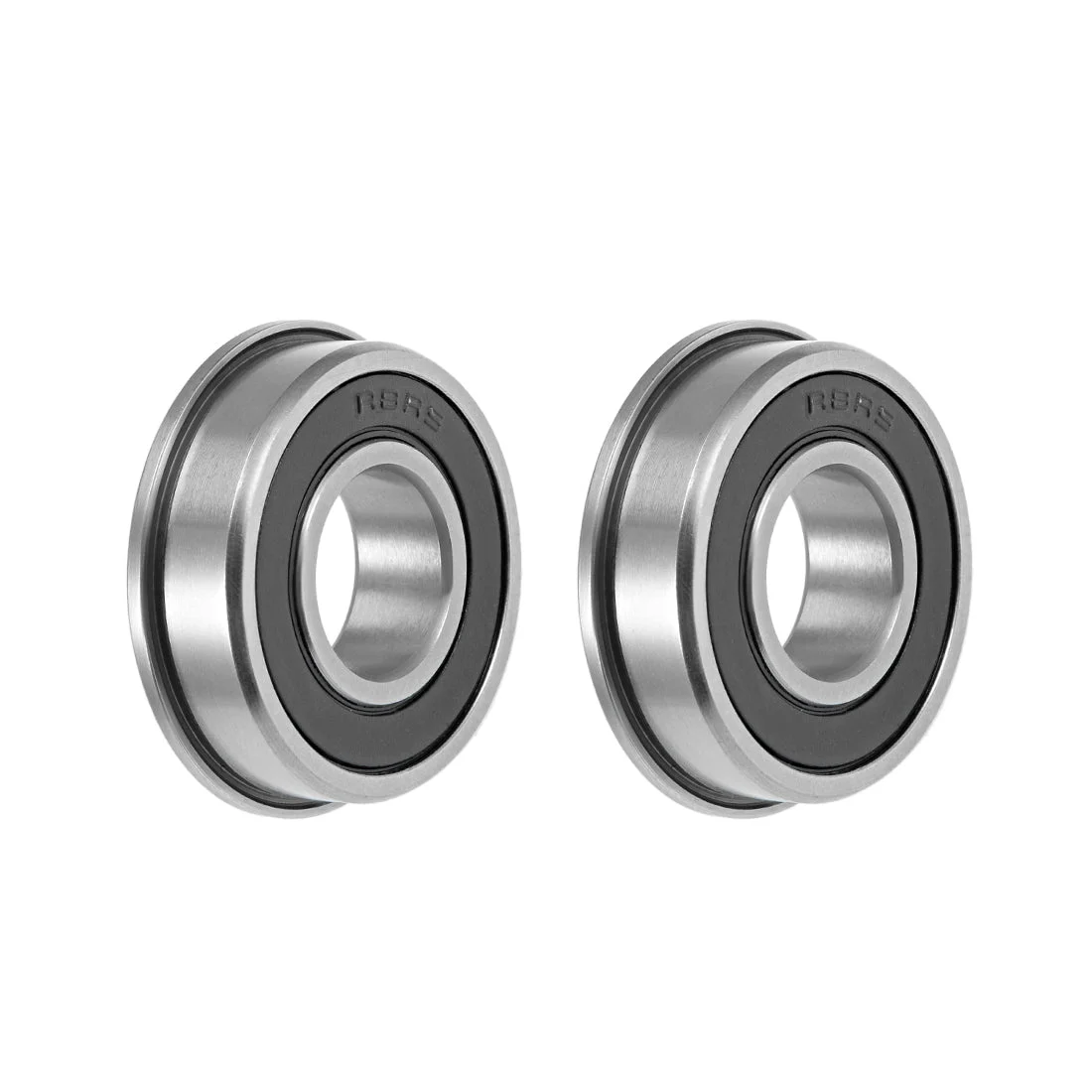 FR8-2RS Flange Ball Bearing 1/2"x1-1/8"x5/16" Shielded Chrome Bearings 2pcs