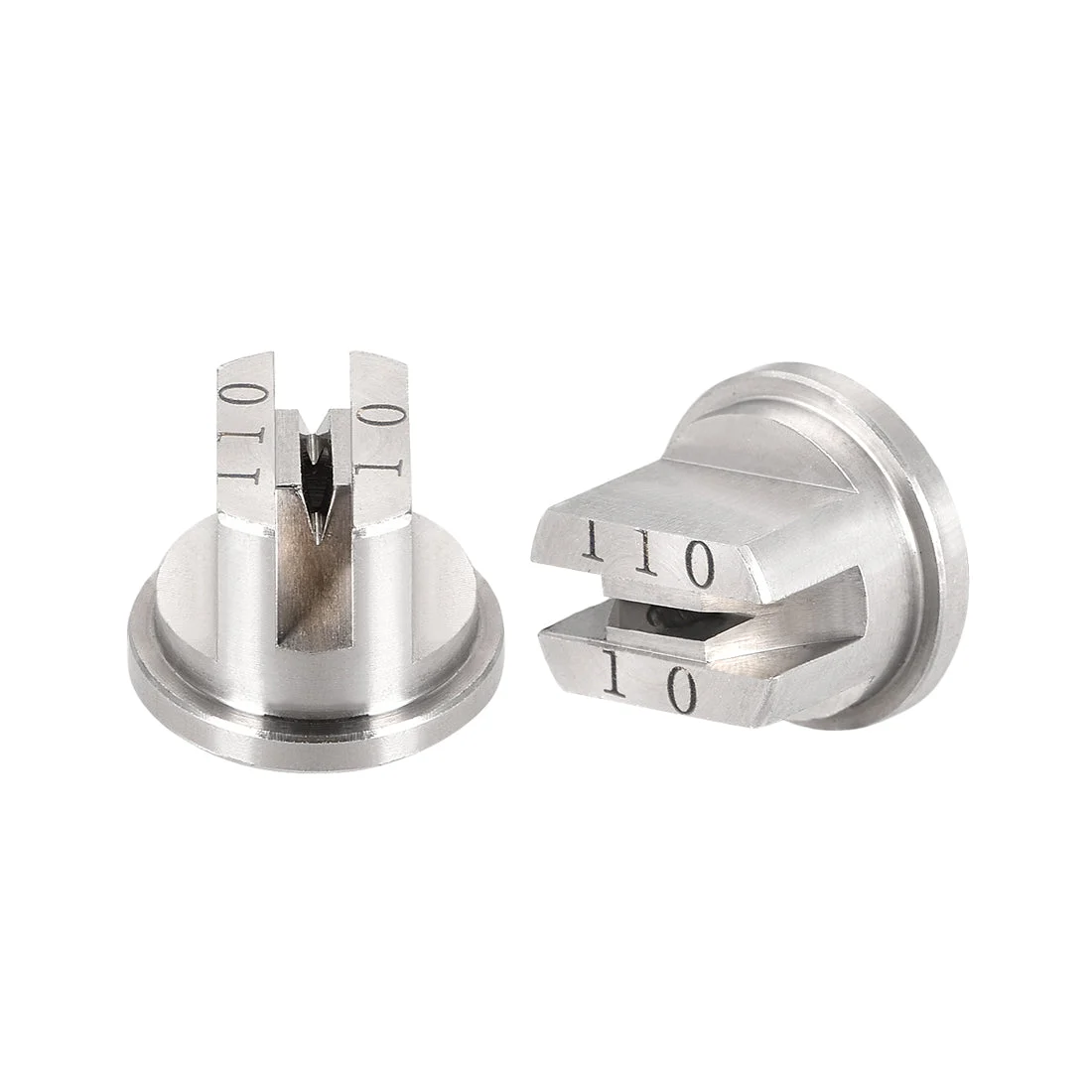 Flat Fan Spray Tip, 110 Degree Stainless Steel Nozzle, 2 Pcs (2mm Orifice Diameter)