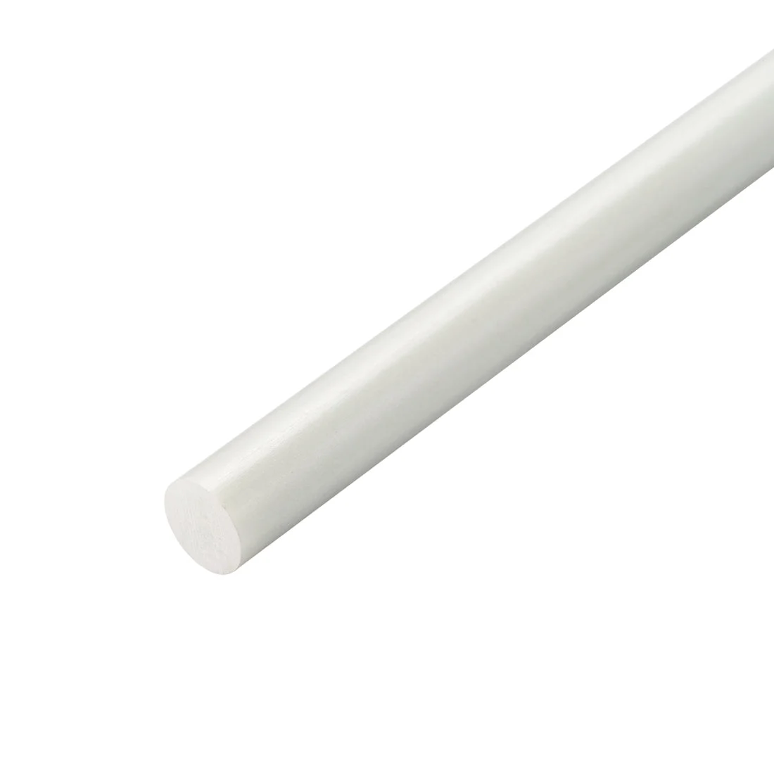 Uxcell FRP Fiberglass Round Rod,7mm Dia 50cm Long,White Engineering Round Bars Rods
