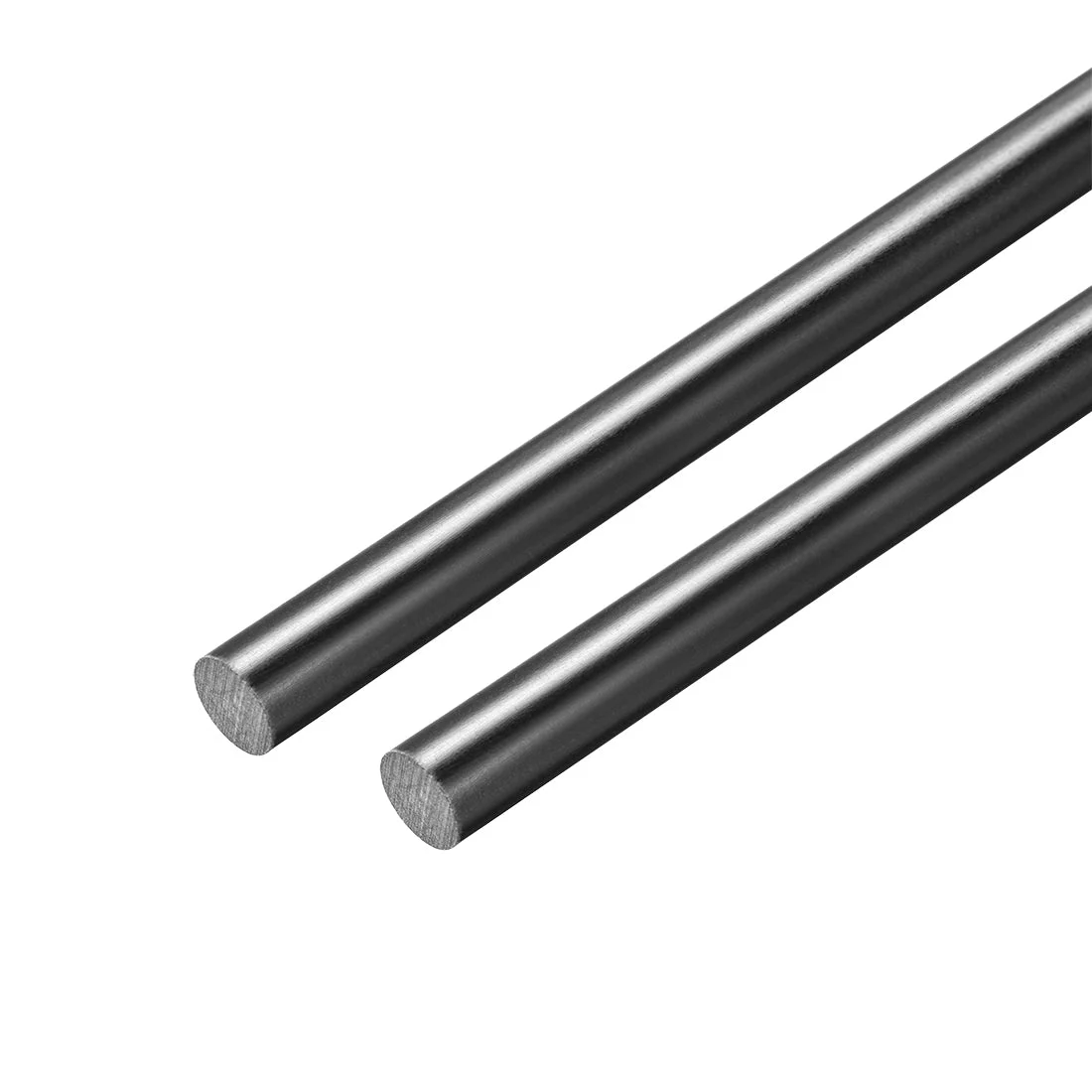 Uxcell FRP Fiberglass Round Rod,5mm Dia 50cm Long,Black Engineering Round Bars 2pcs