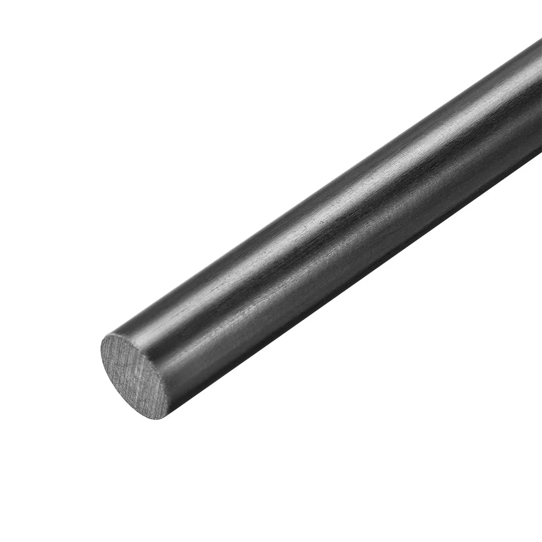 Uxcell FRP Fiberglass Round Rod,12mm Dia 50cm Long Black Engineering Round Bars