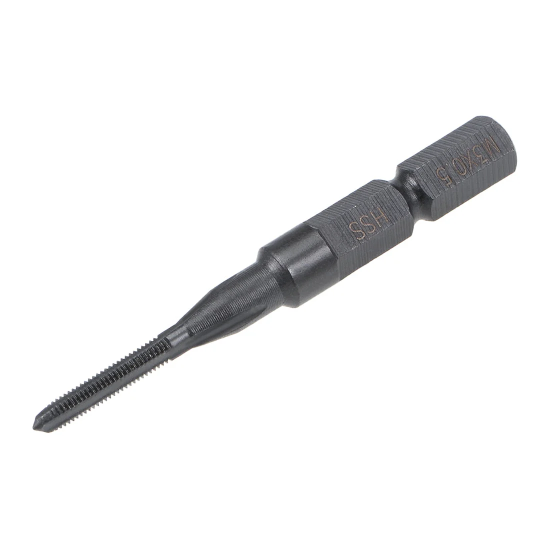 Metric Machine Tap M3 Thread 0.5 Pitch H2 3 Flutes Hex Shank High Speed Steel