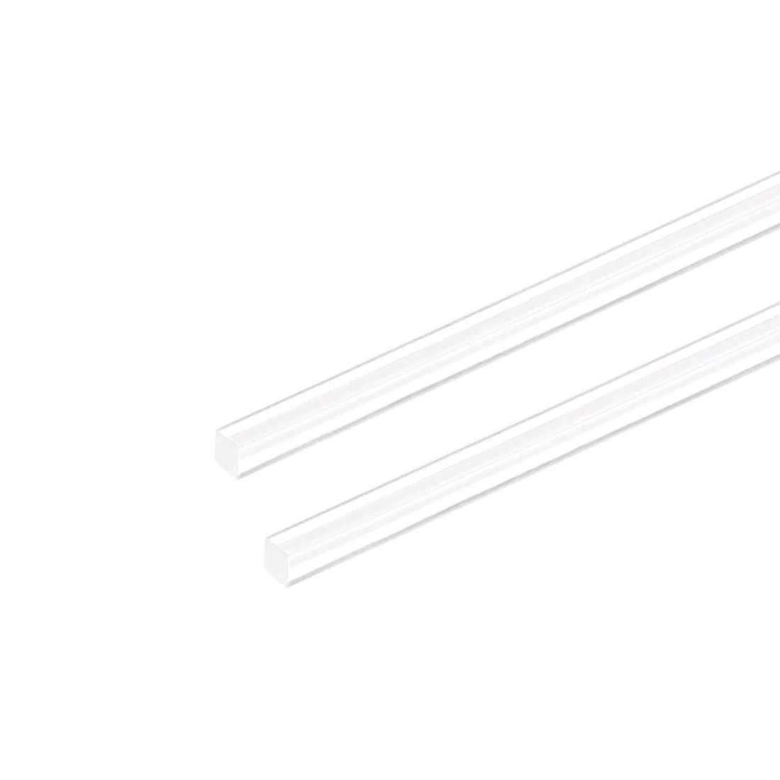 5mm x 10" Acrylic rod,Square,Clear Acrylic Plastic Rod PMMA Bar 2PC