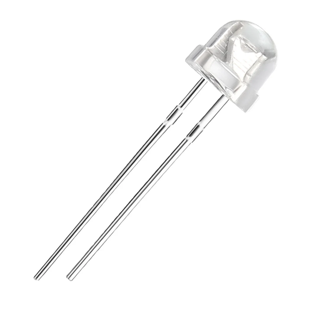 25pcs 5mm Red LED Diode Lights (Clear Straw Hat Transparent DC 1.9-2V) Electronics Components Light Emitting Diodes