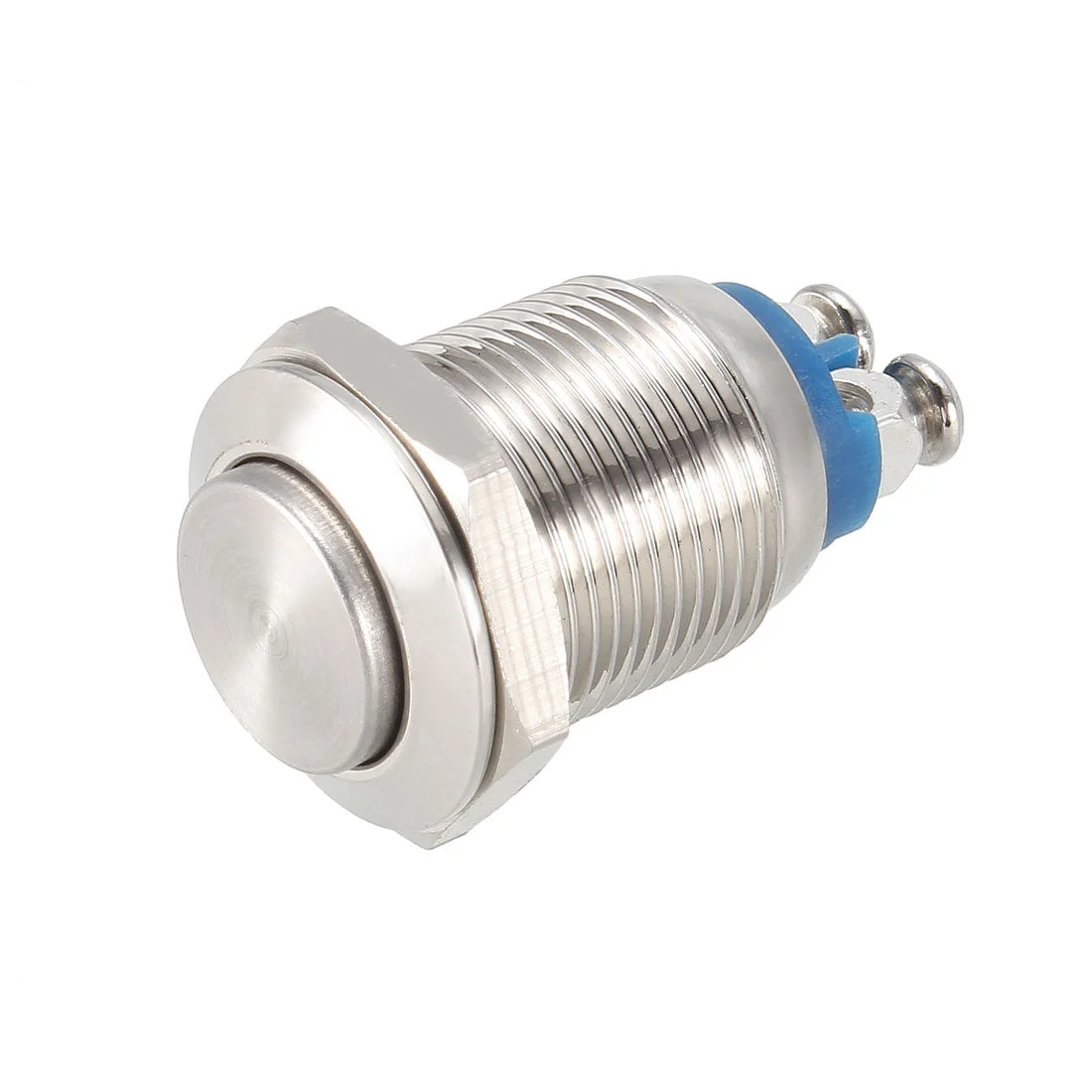 Momentary Metal Push Button Switch High Head 12mm Mounting Dia 1NO AC250V 3A