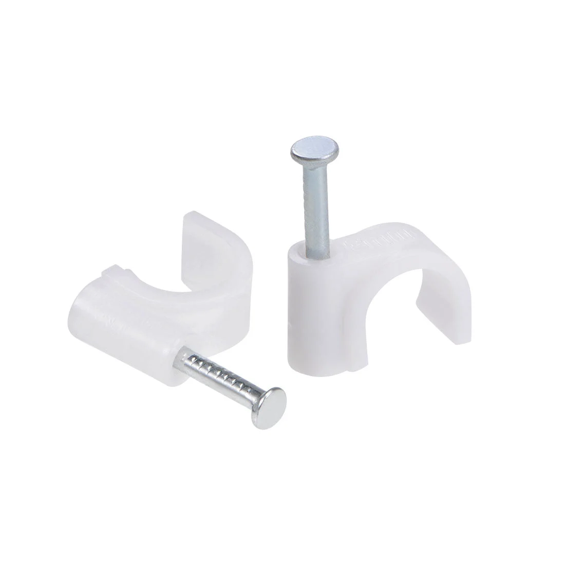 8mm Cable Wire Clips Nail-In Wire Nail Clamps Cord Organizer Tie Holder 100pcs