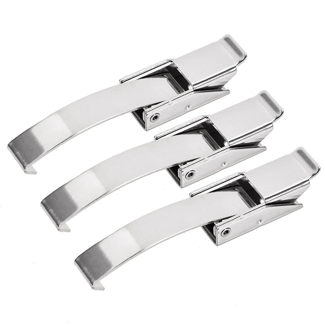 3.92-inch SUS304 Stainless Steel Draw Toggle Latch with Spring-steel Hook - 3 Pcs
